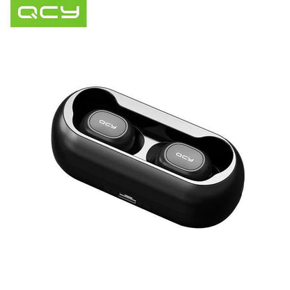 QCY T1C QS1 Wireless Bluetooth 5.0 in Ear Earphones with 3D Stereo and Portable Charger Box| Mini Earbuds Dual Microphone - Buy Confidently with Smart Sales Australia