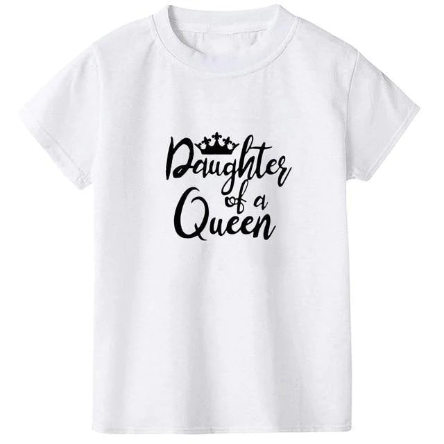 Queen & Princess Matching Family Outfits - Mother Daughter Cotton Shirts - Buy Confidently with Smart Sales Australia