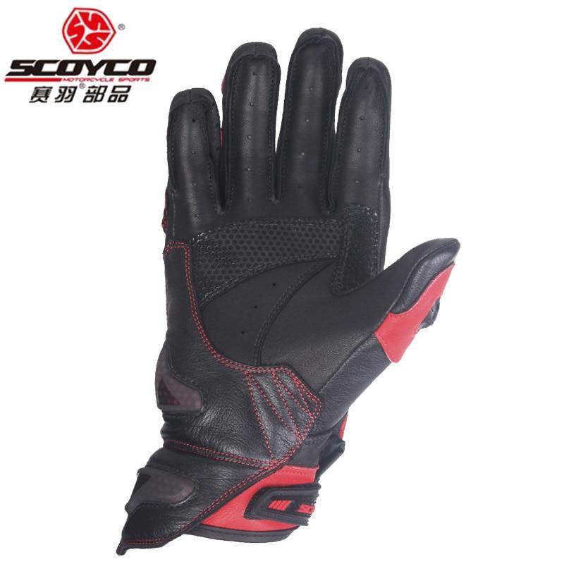 Racing Motorcycle Gloves - Sheepskin Leather Motorbike Racing Rider Gloves - Buy Confidently with Smart Sales Australia