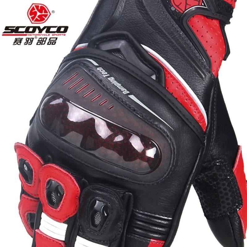 Racing Motorcycle Gloves - Sheepskin Leather Motorbike Racing Rider Gloves - Buy Confidently with Smart Sales Australia