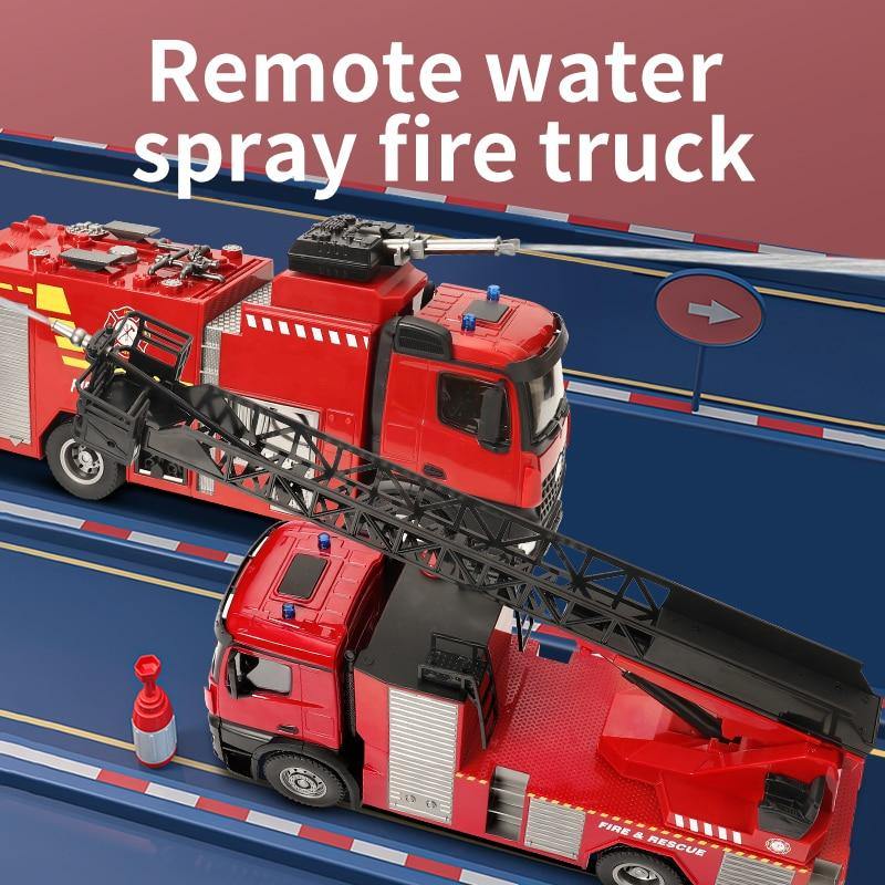 Rechargeable Fire Truck with Ladder/Water Spray For Kids - Buy Confidently with Smart Sales Australia