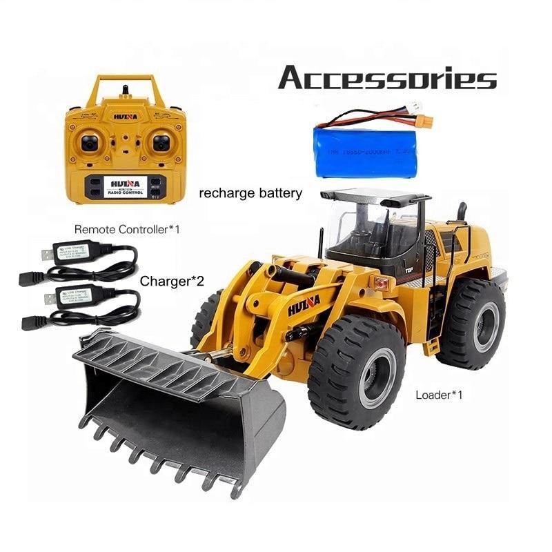 Rechargeable Miniature Metal Wheel Loader Front - Buy Confidently with Smart Sales Australia