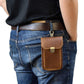 Retro Vintage Style Mini Motorcycle Leather Waist Bag - Buy Confidently with Smart Sales Australia