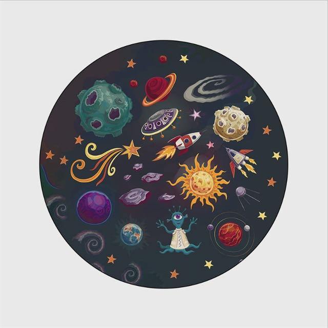 Round Colorful Carpet Rugs for Children Room Decor - Buy Confidently with Smart Sales Australia