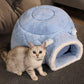 Round Cushion Calming Warm Bed for Pet Cats - Buy Confidently with Smart Sales Australia