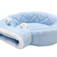 Round Cushion Calming Warm Bed for Pet Cats - Buy Confidently with Smart Sales Australia