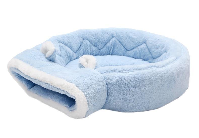 Round Cushion Calming Warm Bed for Pet Cats - Buy Confidently with Smart Sales Australia