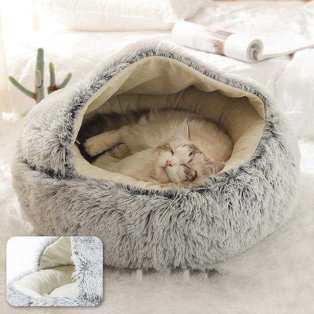 Round Plush Cottony Bed for Small Cats and Dogs - Buy Confidently with Smart Sales Australia