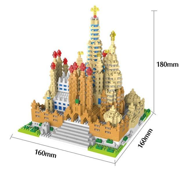 Sagrada Church Inspired Building Block Bricks Toy For Children - Buy Confidently with Smart Sales Australia