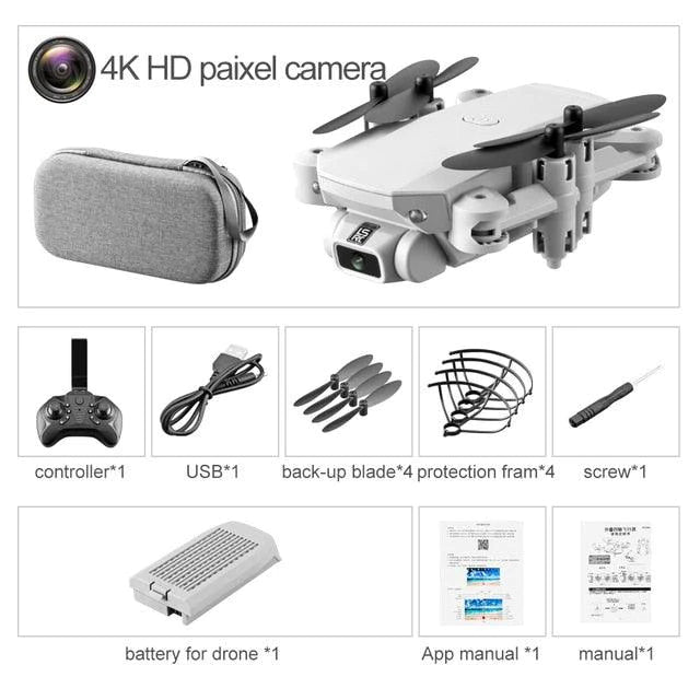 Smart Portable 4K HD FlyCam Mini Drone with Storage Bag for Aerial Photography - Buy Confidently with Smart Sales Australia