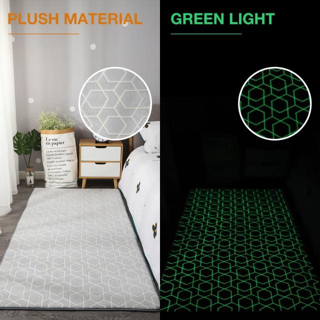 Soft and Fluffy Luminous Glow In The Dark Plush Carpet for Home Decor - Buy Confidently with Smart Sales Australia