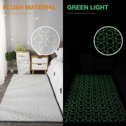 Soft and Fluffy Luminous Glow In The Dark Plush Carpet for Home Decor - Buy Confidently with Smart Sales Australia