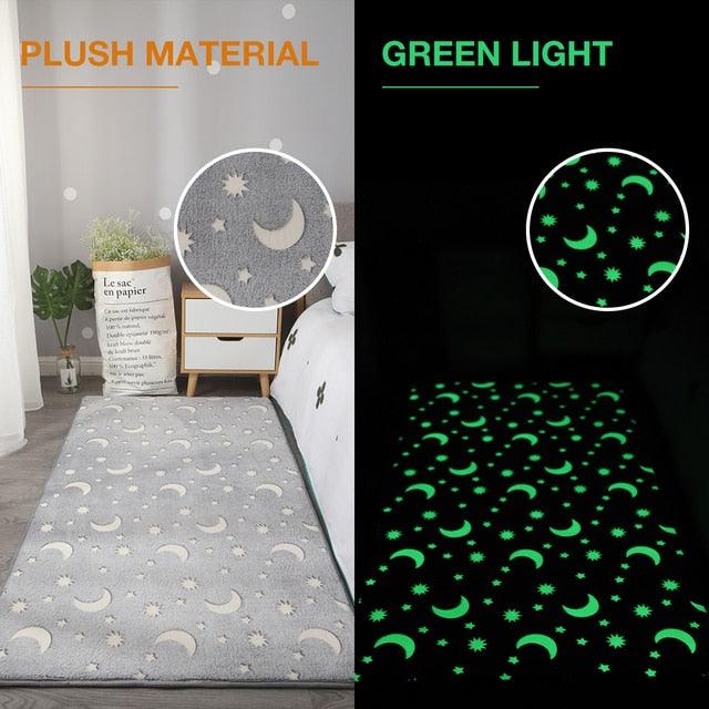 Soft and Fluffy Luminous Glow In The Dark Plush Carpet for Home Decor - Buy Confidently with Smart Sales Australia