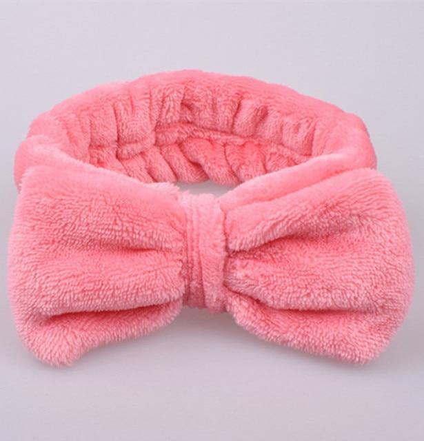 Soft Coral Fleece OMG Bow Headband Turban For Girls - Buy Confidently with Smart Sales Australia