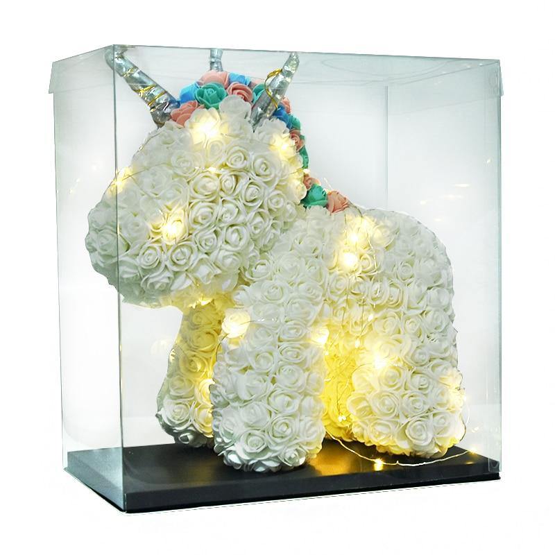 Stunning LED Unicorn Soap Foam Artificial Flower Gift For Special Occasions - Buy Confidently with Smart Sales Australia