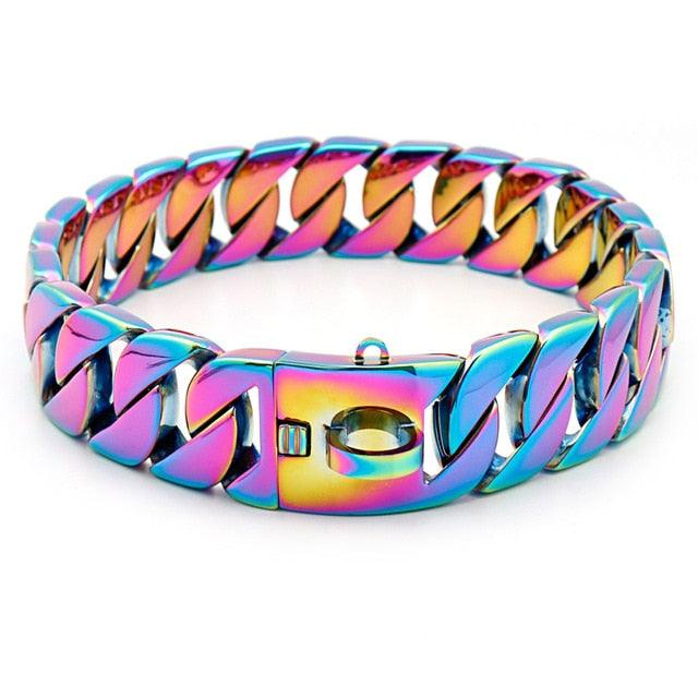 Sturdy Stainless Metal Chain Link Dog Collar - Buy Confidently with Smart Sales Australia