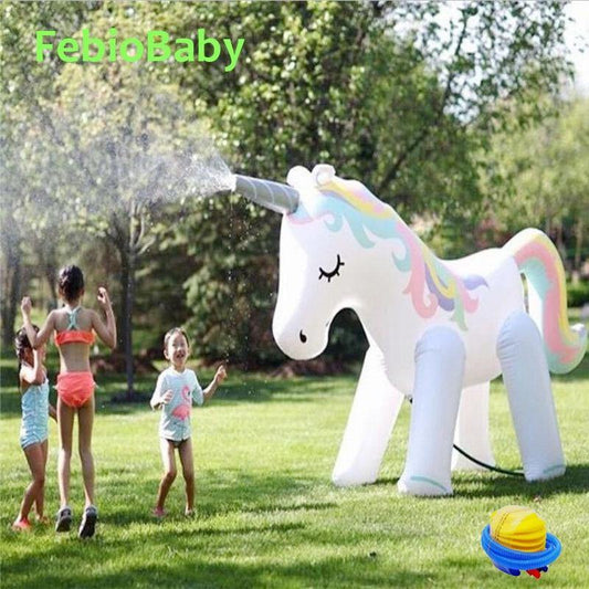 Summer Home PVC Animal Sprinkle Water Park Inflatable Elephant, Unicorn Spray Water Toys - Buy Confidently with Smart Sales Australia