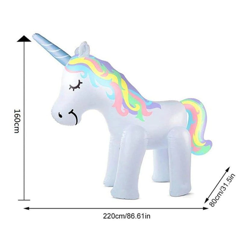 Summer Home PVC Animal Sprinkle Water Park Inflatable Elephant, Unicorn Spray Water Toys - Buy Confidently with Smart Sales Australia