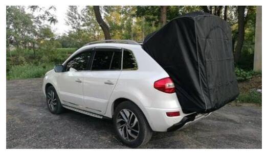 Temporary Extended Car Rear Tent with Reflective Strip Anti-Mosquito Gauze - Buy Confidently with Smart Sales Australia