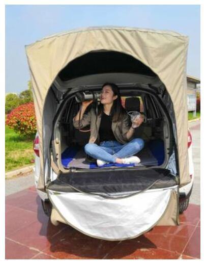 Temporary Extended Car Rear Tent with Reflective Strip Anti-Mosquito Gauze - Buy Confidently with Smart Sales Australia