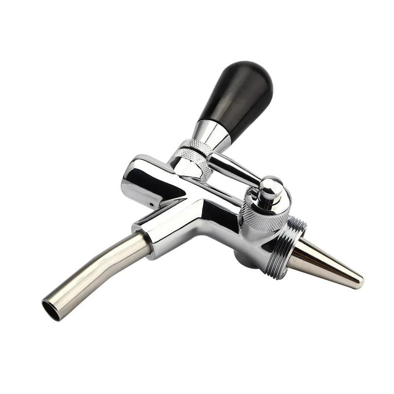 Three-Way Adjustable Polished Beer Tap Faucet - Buy Confidently with Smart Sales Australia