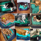 Water-Resistant Printed Cartoon Bed for Big Dogs - Buy Confidently with Smart Sales Australia