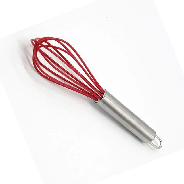 Whisk Silicone Kitchen Egg Beater Mixer Stainless Steel Tool Handle Cooking Tool - Buy Confidently with Smart Sales Australia