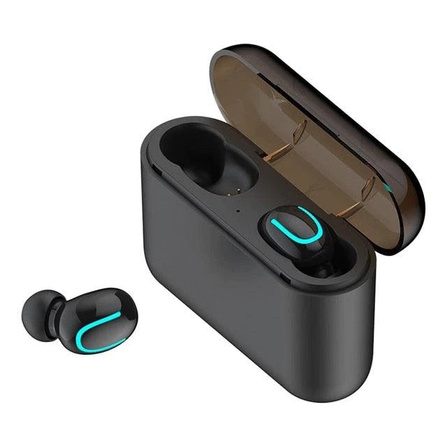 Wireless & Waterproof Bluetooth 5.0 In Ear Headphones & Powerbank w/ Single & Dual Earphones | For Sport, Headset, Handsfree Stereo Ear Buds for All Smartphones - Buy Confidently with Smart Sales Australia