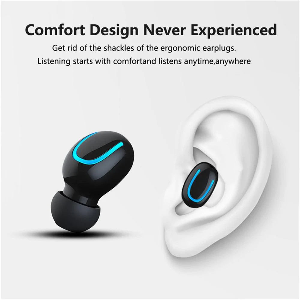 Wireless & Waterproof Bluetooth 5.0 In Ear Headphones & Powerbank w/ Single & Dual Earphones | For Sport, Headset, Handsfree Stereo Ear Buds for All Smartphones - Buy Confidently with Smart Sales Australia