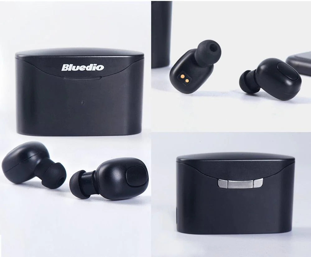 Wireless Bluedio T-Elf Bluetooth 5.0 Earphones Headphones Earbuds Powerbank for Apple iPhone Samsung Android TWS Sports Headset Wireless Earphone with Charging Box - Buy Confidently with Smart Sales Australia