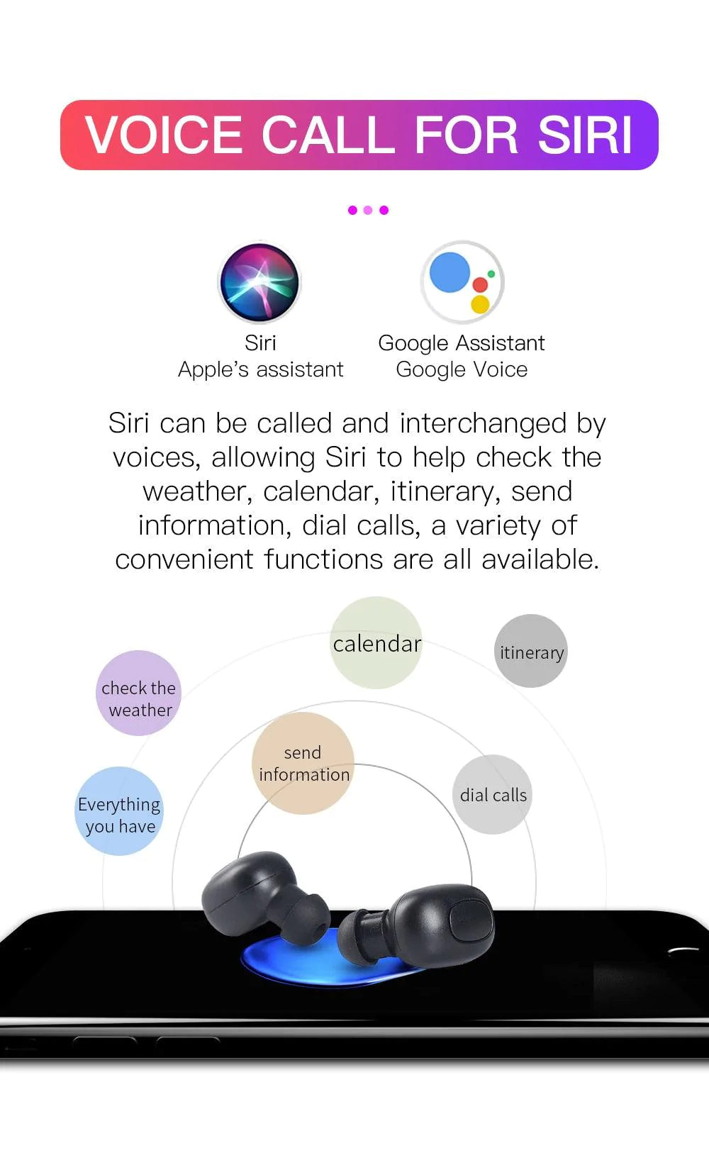 Wireless Bluedio T-Elf Bluetooth 5.0 Earphones Headphones Earbuds Powerbank for Apple iPhone Samsung Android TWS Sports Headset Wireless Earphone with Charging Box - Buy Confidently with Smart Sales Australia