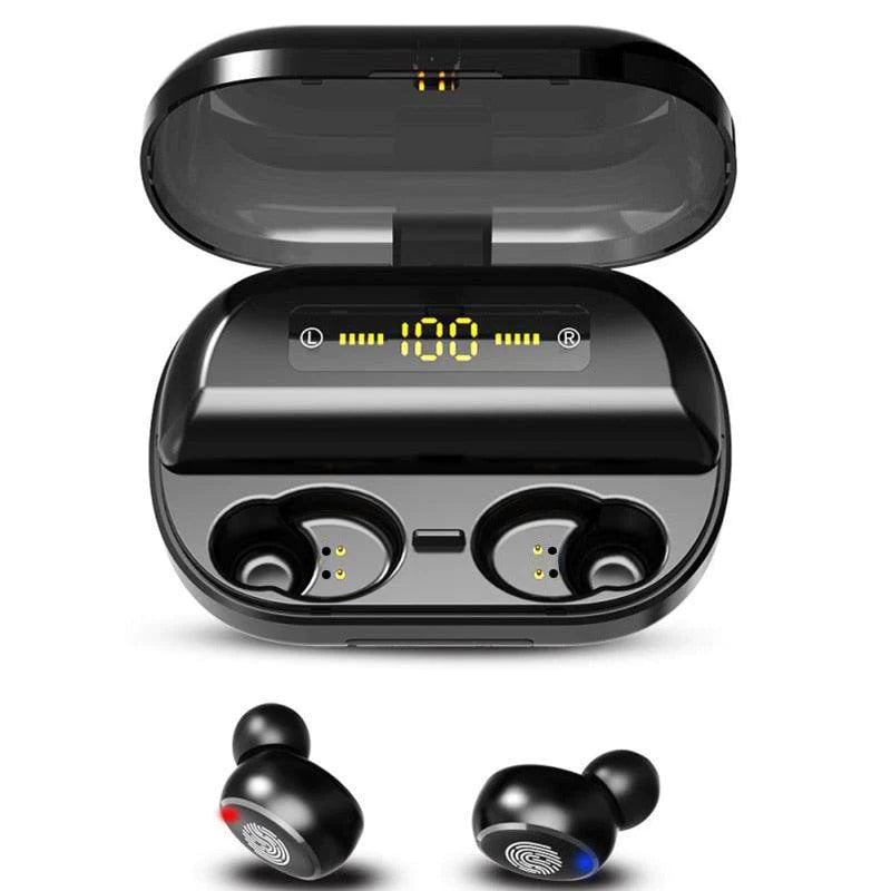 Wireless Bluetooth In Ear Earphones with IPX7 4000mAh Power Bank Charging Case w/ LED Display | For Samsung, iPhone, Android 9D Stereo Headphones - Buy Confidently with Smart Sales Australia
